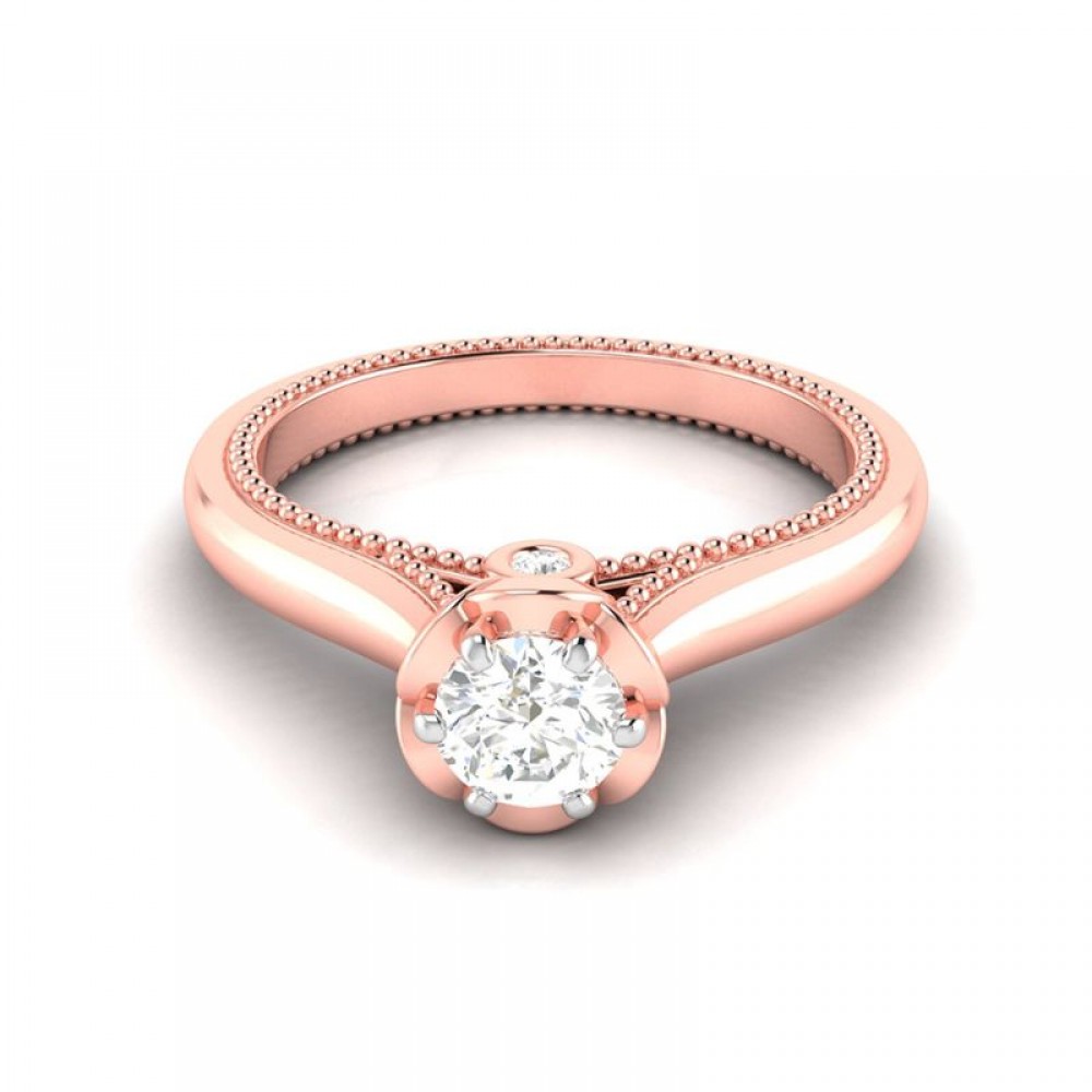 Mesh Classic Solitaire Ring