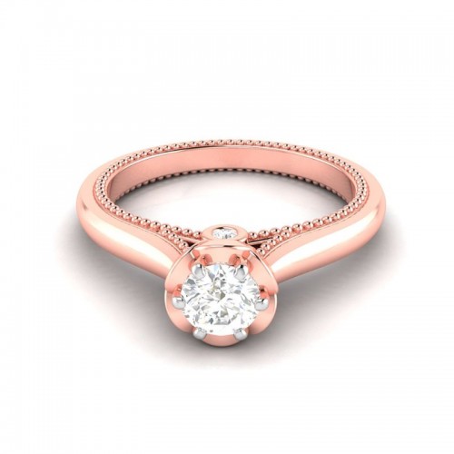 Mesh Classic Solitaire Ring