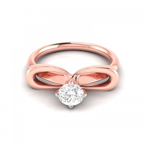 The Tie Ring in 0.50Ct Solitaire