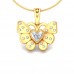 Butterfly Kids Design Diamond Pendant